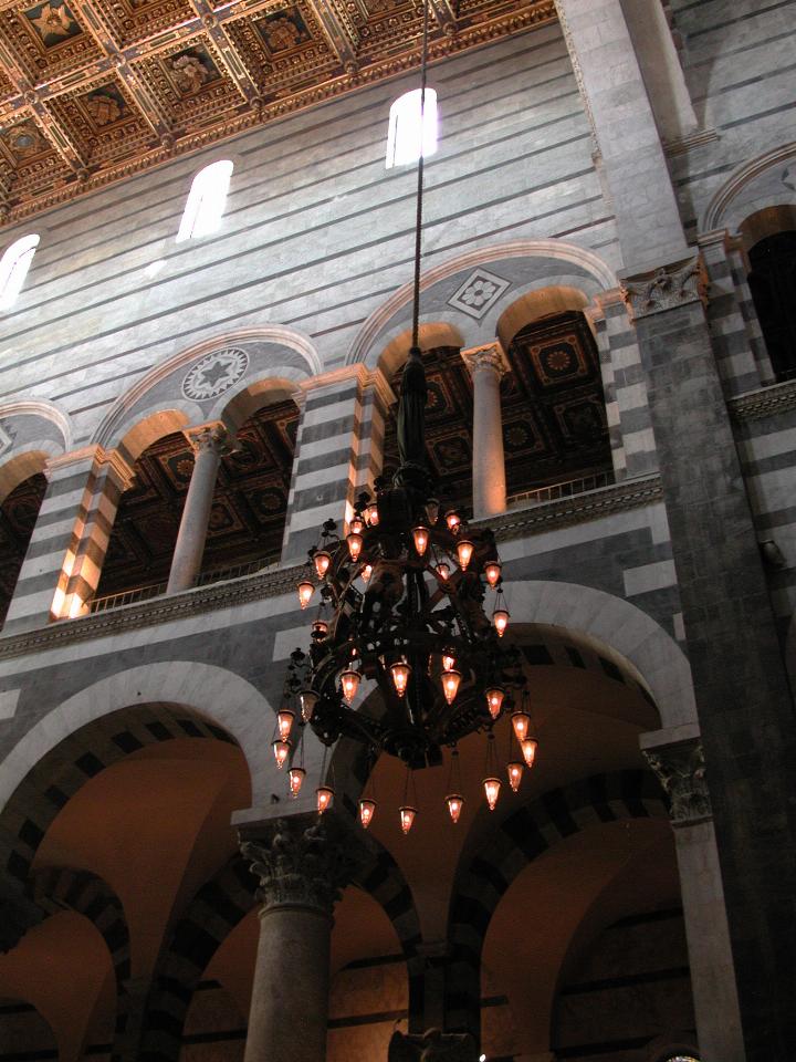 The lamp which Galileo used to figure out pendulum motion (according to our tour guide)