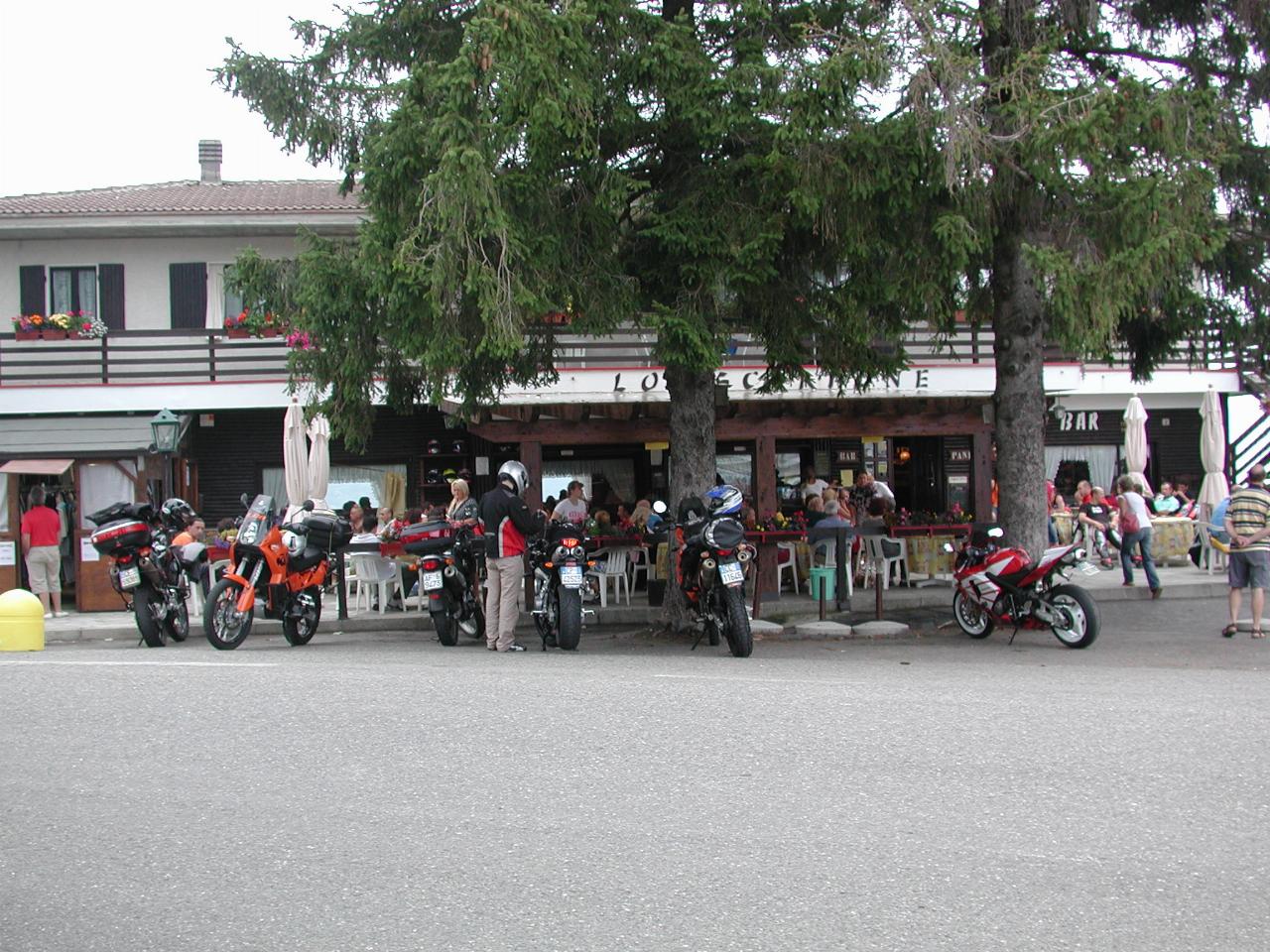 Penice Pass appears to be the local biker hangout - with great roads!