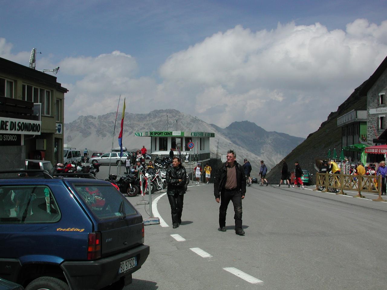 Looking south west (towards Bormio) from the top of Stelvio Pass