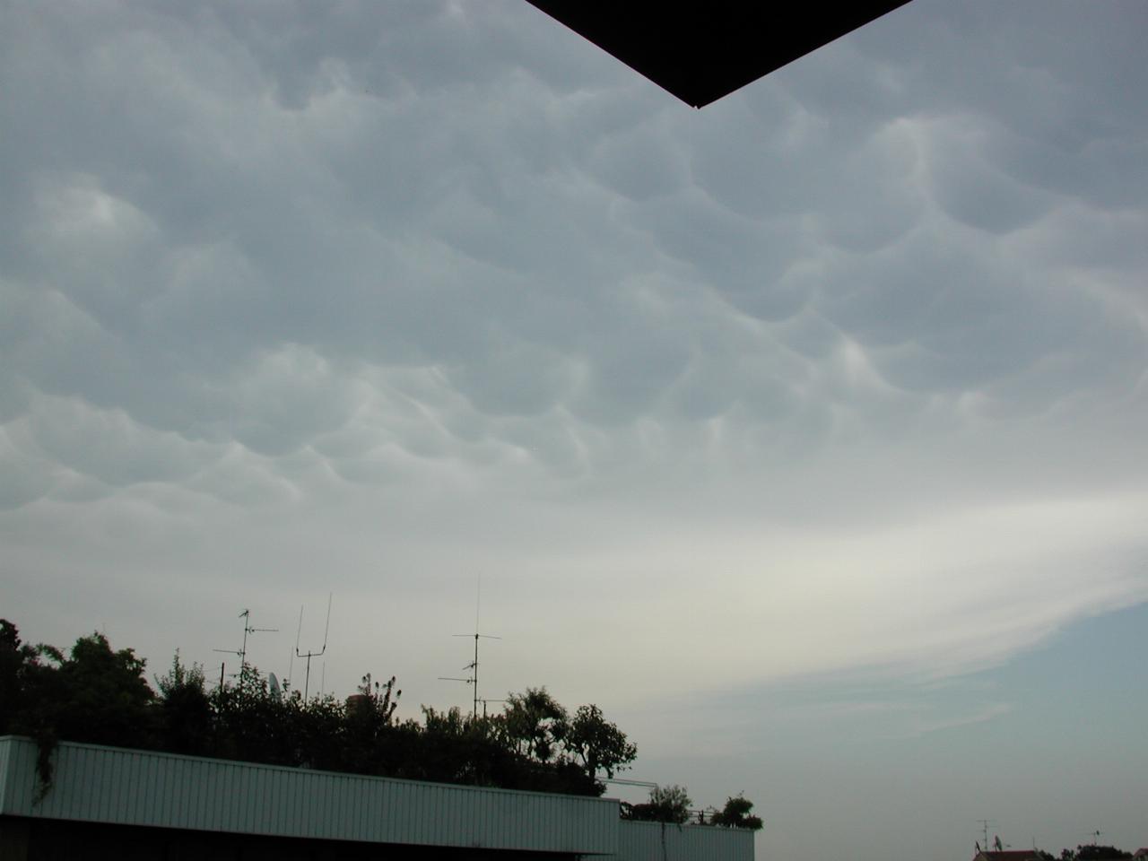 Clouds above Jon and Sue's apartment