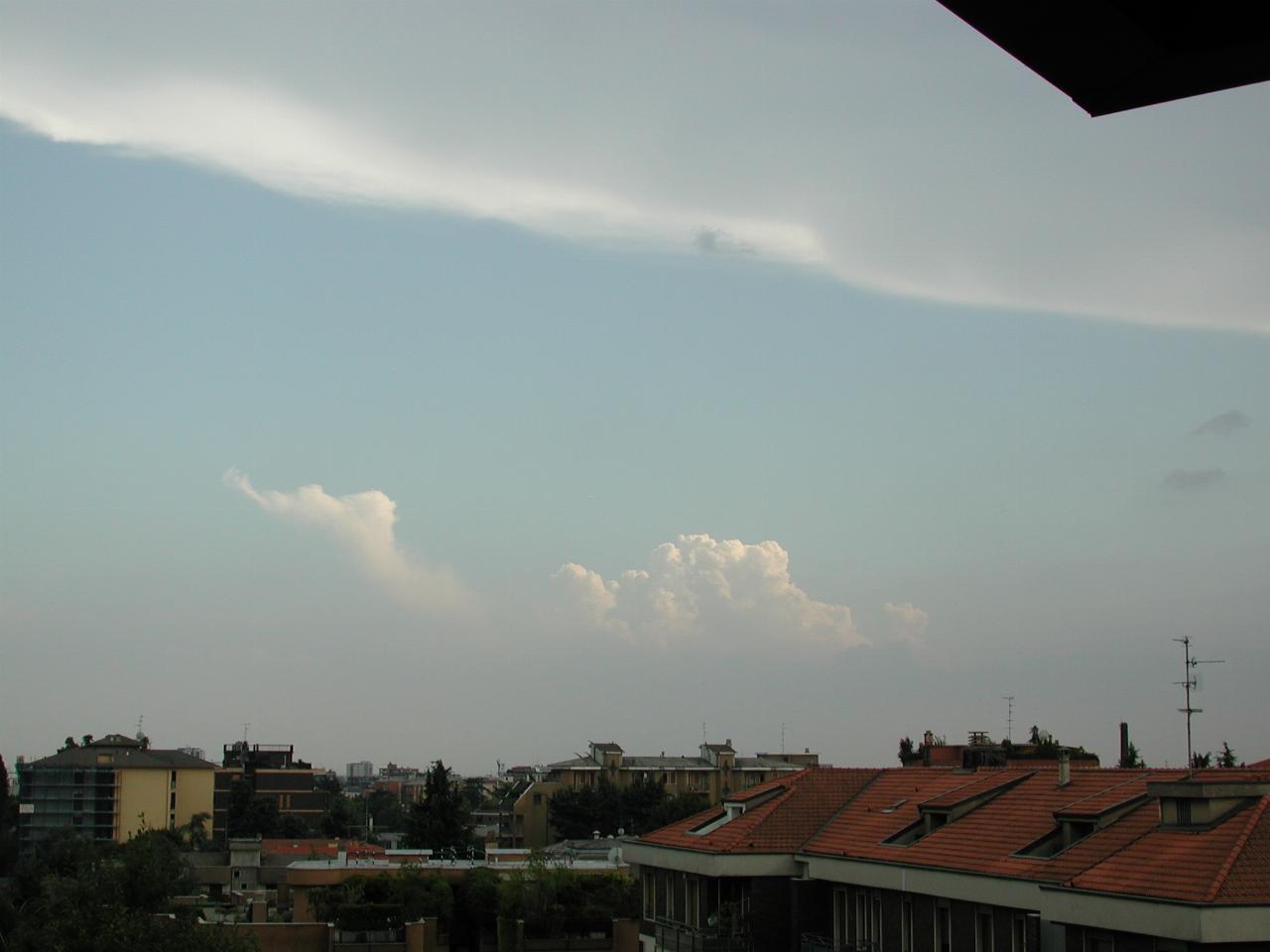 Clouds above Jon and Sue's apartment