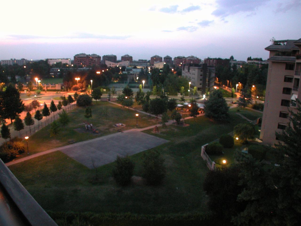 Evening approaches, as seen from balcony of Jon & Sue's apartment