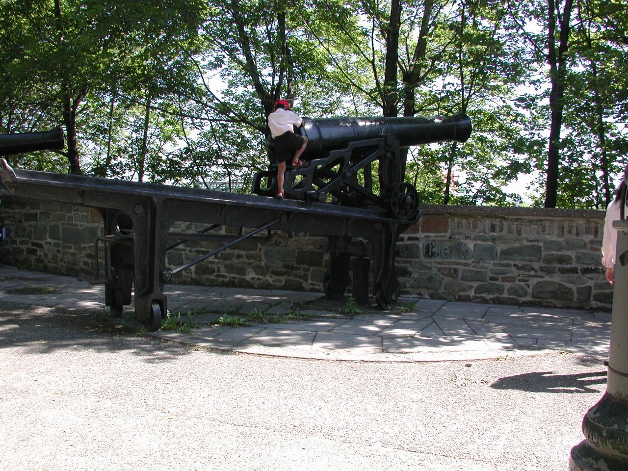 Defensive cannons in Montmorency Park, Quebec City