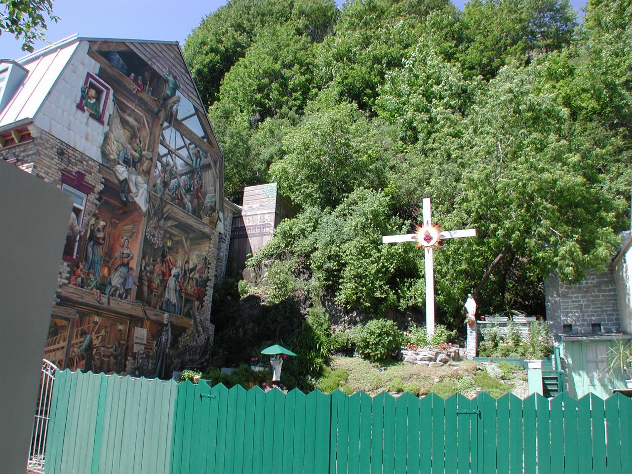 Religious garden adjacent to above building