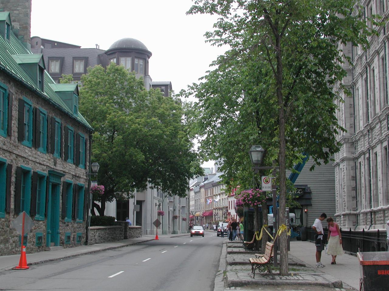 Looking west along Rue St. Louis