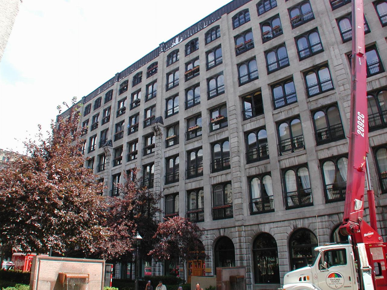 Old warehouse converted into codominiums in old Montreal