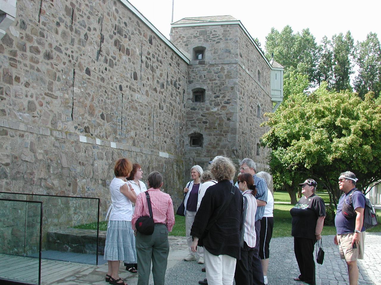 KPLU Tour group about to enter Fort Chambly
