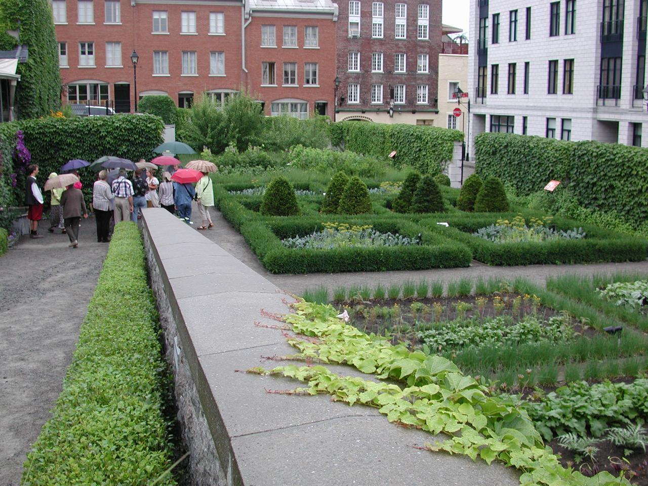 KPLU Tour doing garden tour in the rain - it had to rain some time!
