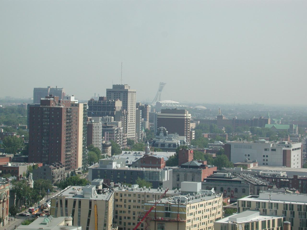 View of Olympic Stadium and its 