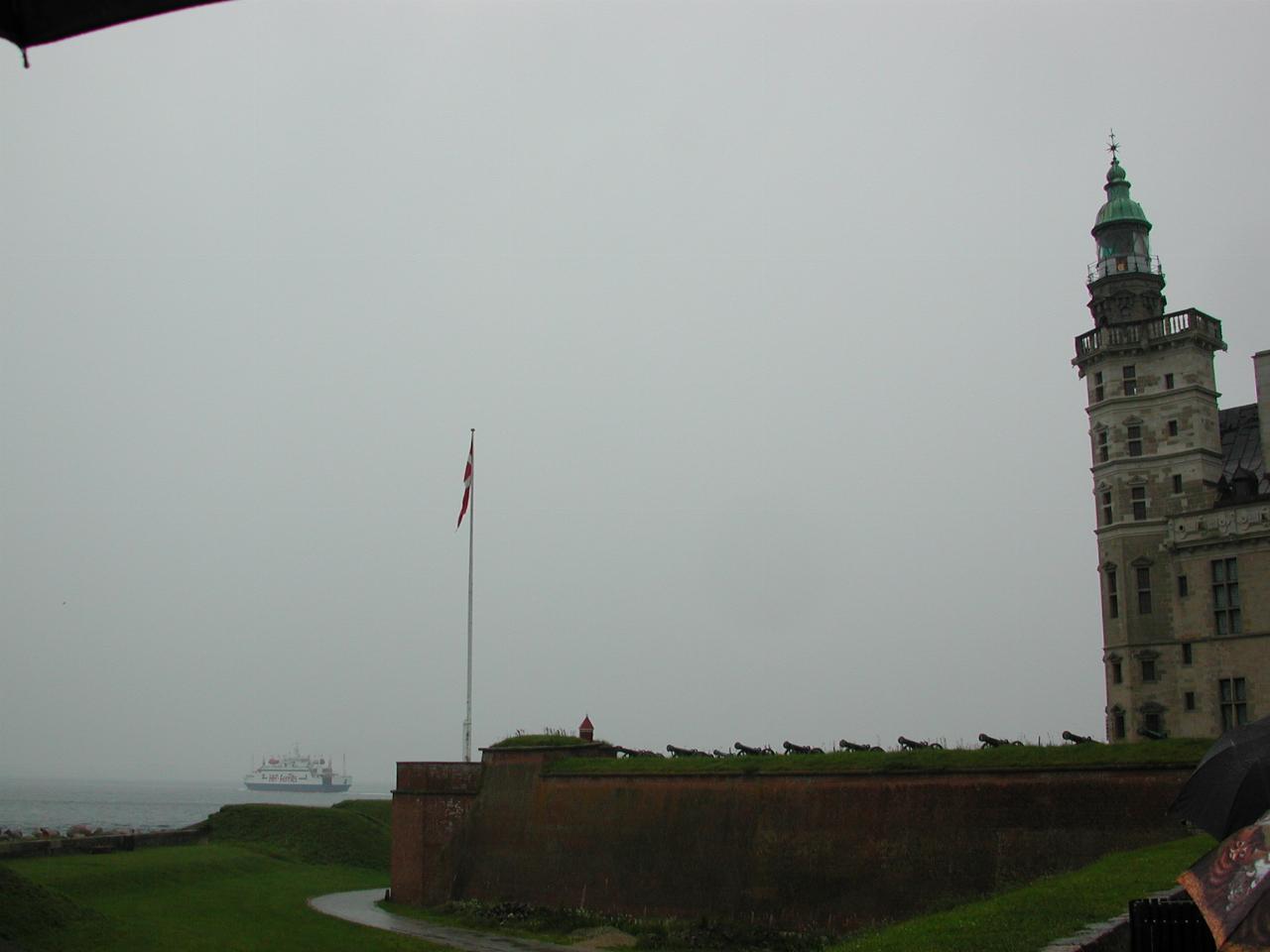 KPLU Viking Jazz: Helsingør Slot (Castle), with ferry crossing over to Sweden