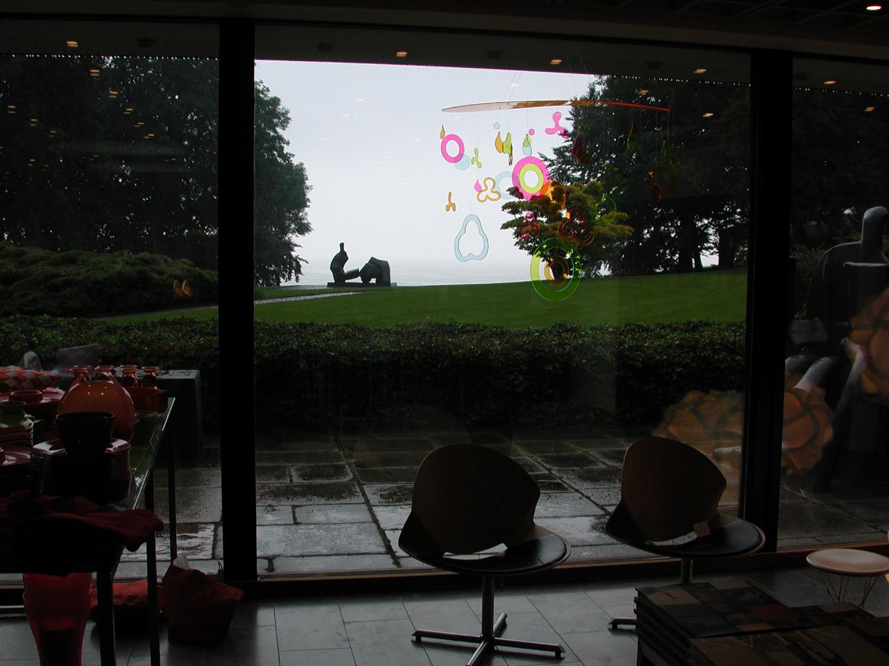 KPLU Viking Jazz: Louisiana Museum grounds, as seen from gift shop