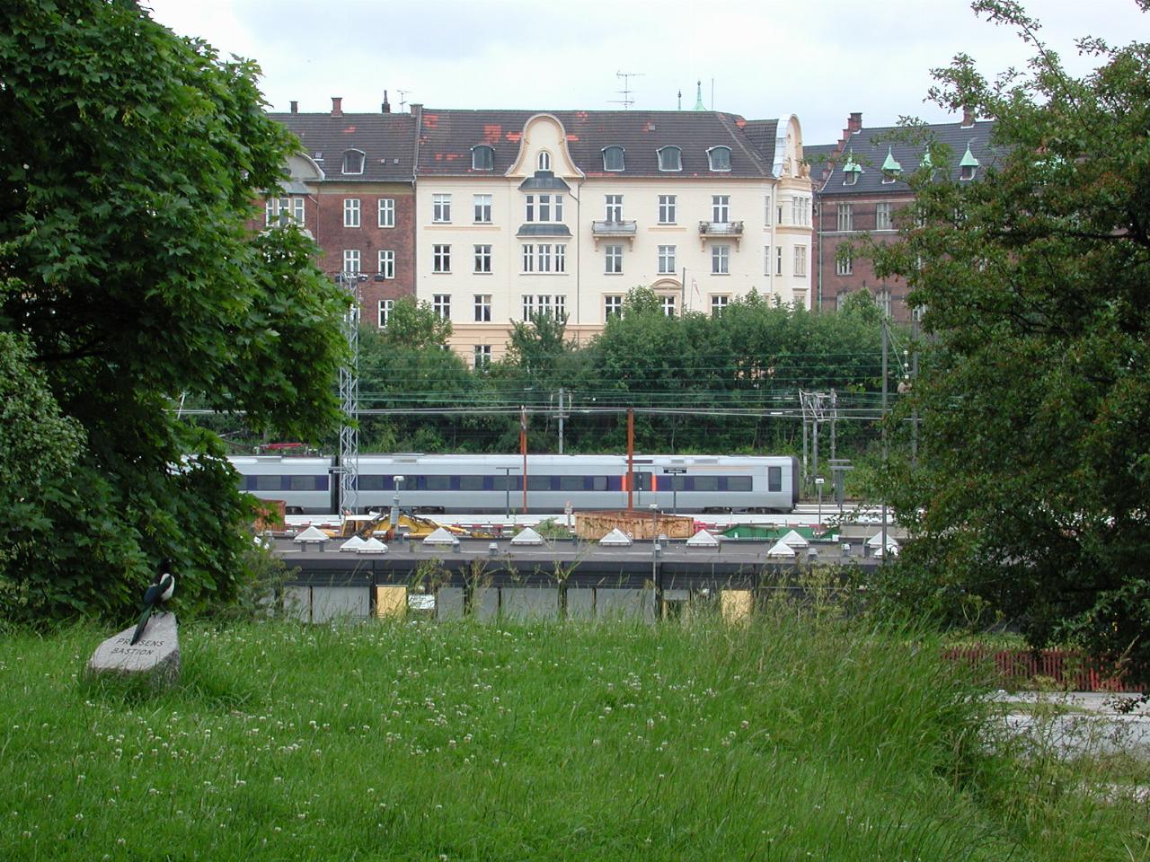 KPLU Viking Jazz: Nice passenger train as seen from the ramparts of Kastellet
