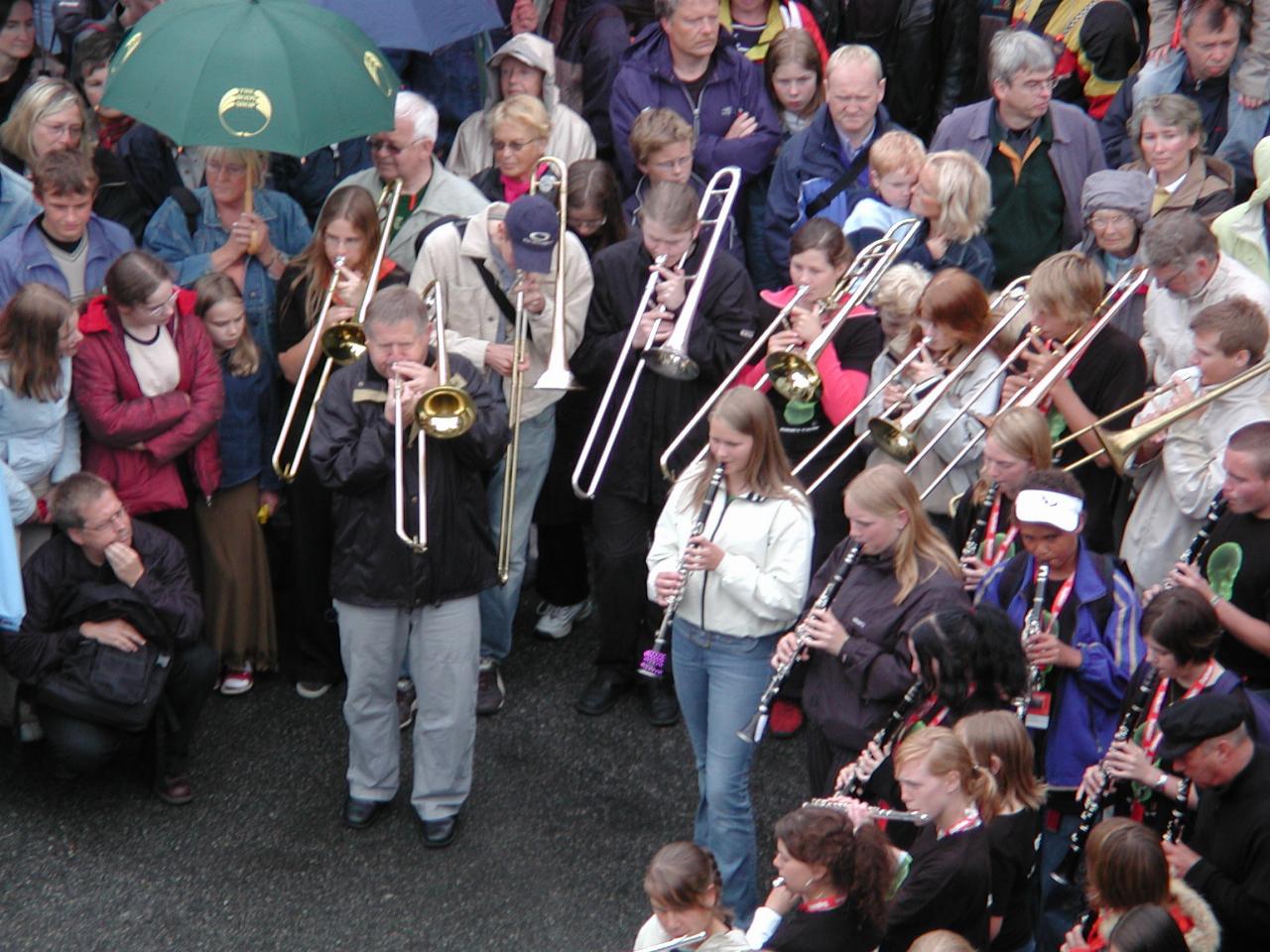 KPLU Viking Jazz: The other half of the band - trombones and flutes