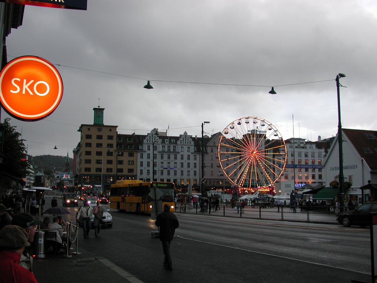 KPLU Viking Jazz: Tourist area, near Bryggen, Bergen