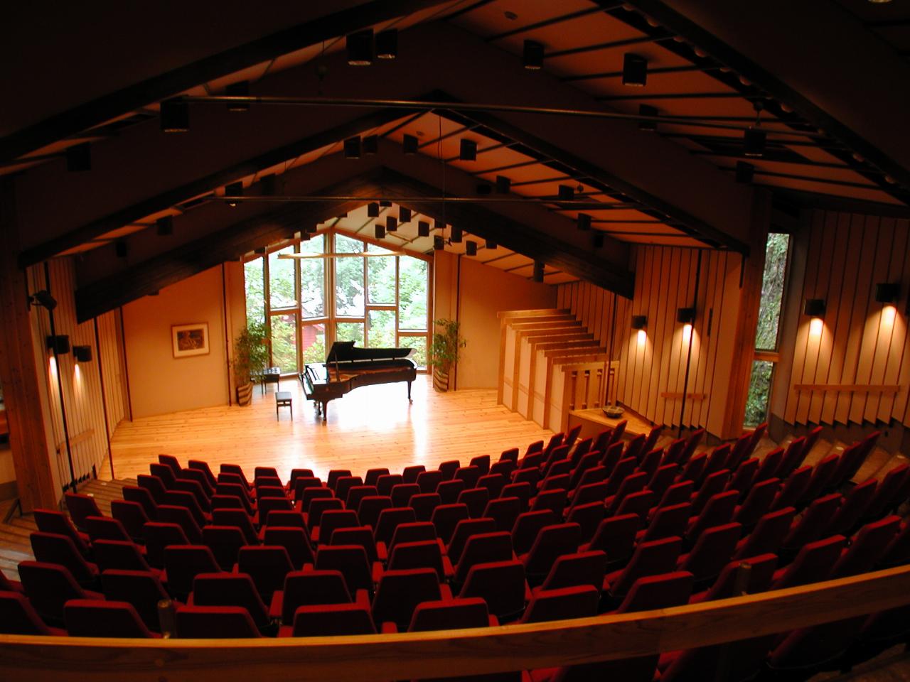 KPLU Viking Jazz: Inside the Concert Hall at Greig's home, with his workshop in the background
