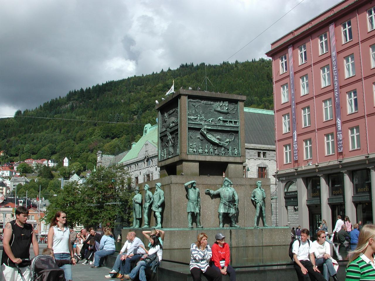 KPLU Viking Jazz: More public art on main pedestrian shopping street in Bergen