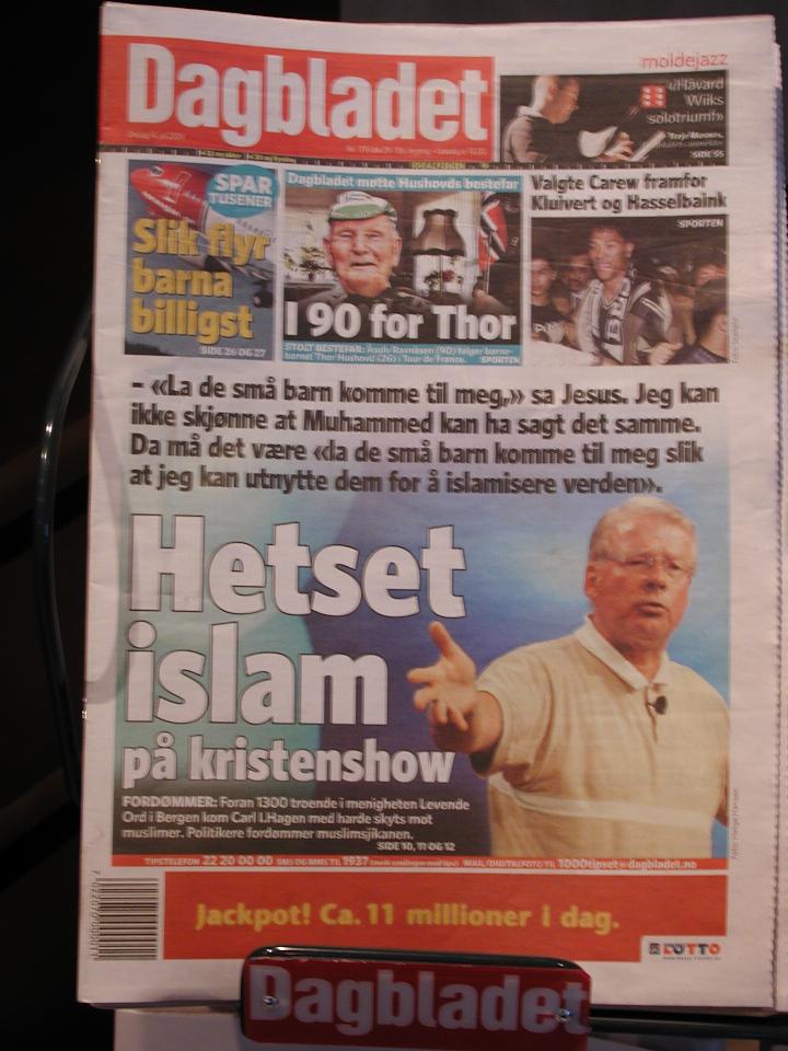 KPLU Viking Jazz: Amusing newspaper in hotel lobby; especially 