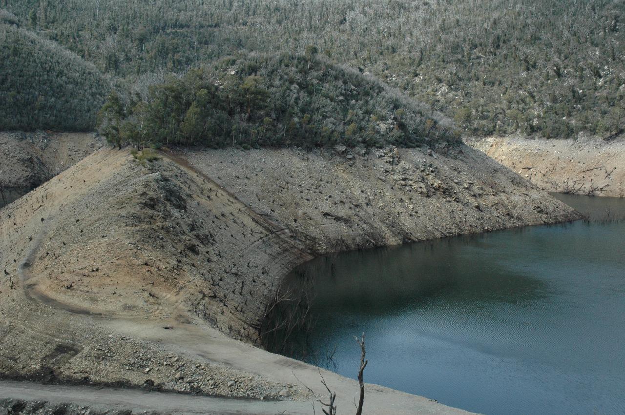 Dam construction works